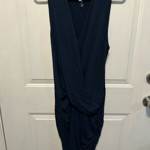 Elegant Navy Sleeveless Dress